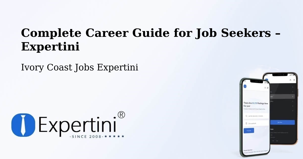 Career Guide for Job Seekers – Sinfra - Sinfra, Ivory Coast Jobs Expertini